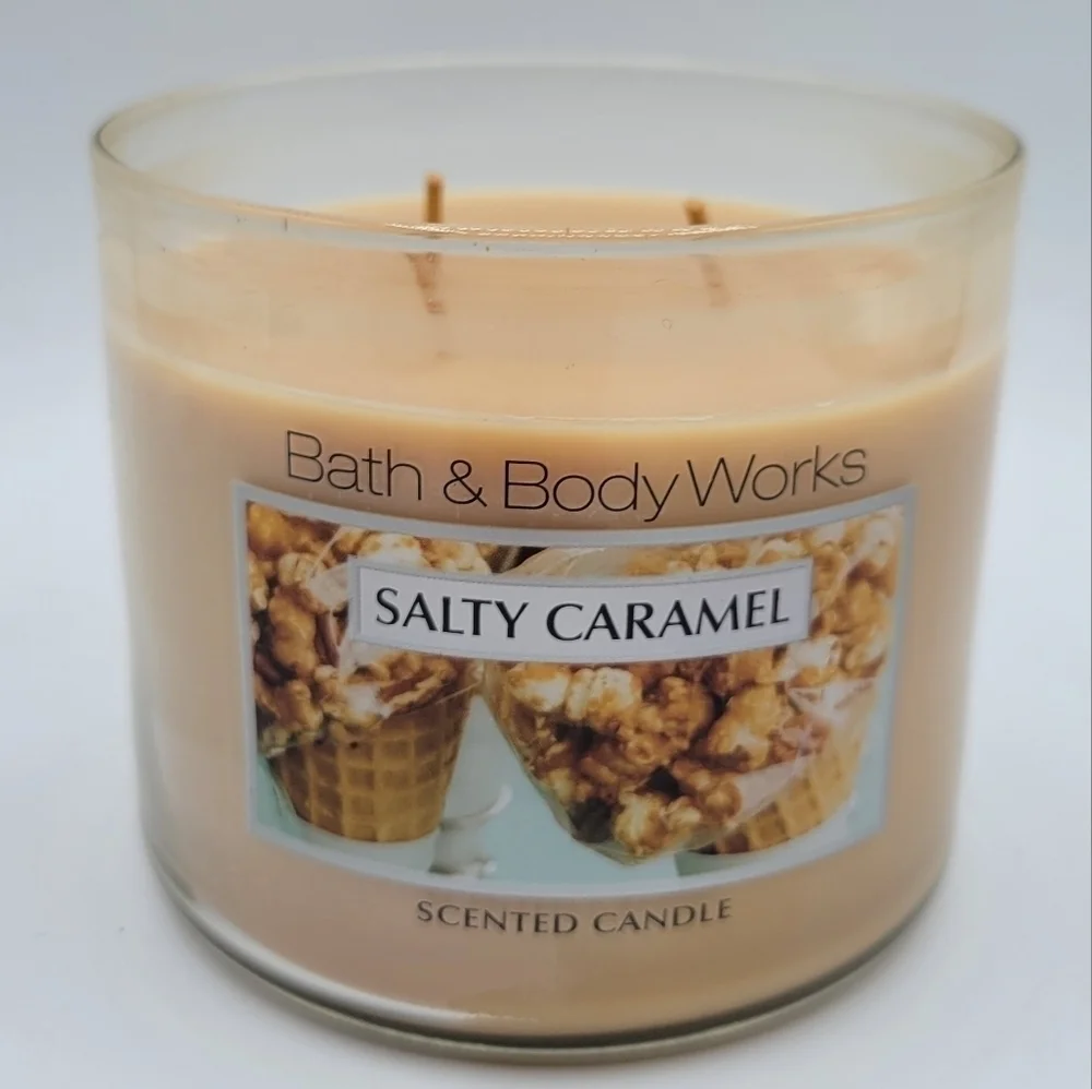 Bath & Body Works Salty Caramel 3 Wick candle